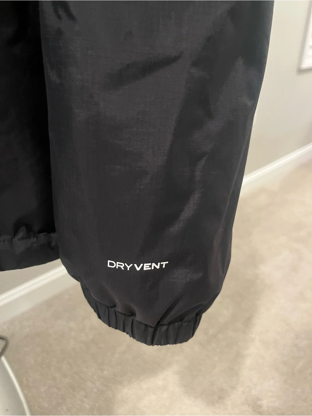 The North Face Black Hooded Rain Jacket